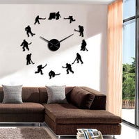 Frameless 3D Mirror Wall Clock