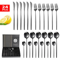 24-Piece Stainless Steel Cutlery Set