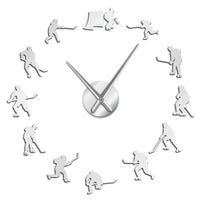 Frameless 3D Mirror Wall Clock