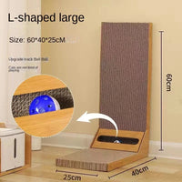 L-Shaped Cat Scratching Board