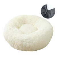Round Plush Washable Pet Bed