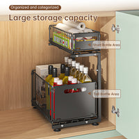 2-Tier Pull-Out Cabinet Organiser