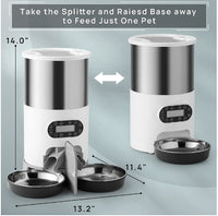 Stainless Steel Double Pet Feeder