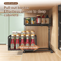 2-Tier Pull-Out Cabinet Organiser