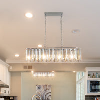 Modern Oval Crystal Chandelier