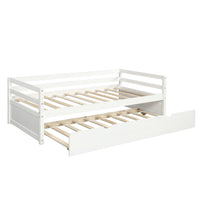 Twin Daybed with Trundle — White