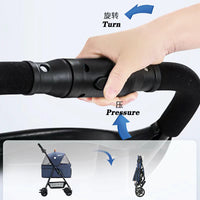 Foldable 4-Wheel Pet Stroller