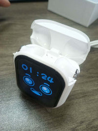 ANC Wireless Earphones with LCD Case