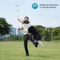 Interactive Linen Dog Frisbee
