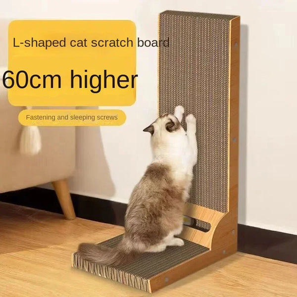 L-Shaped Cat Scratching Board
