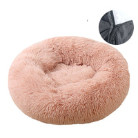 Round Plush Washable Pet Bed