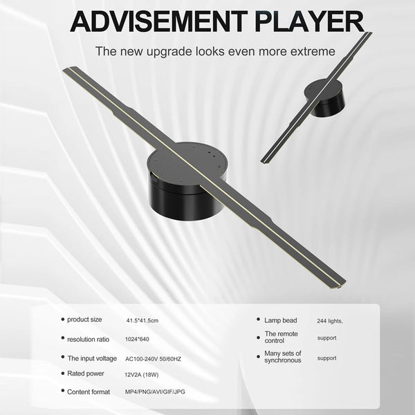 3D Hologram Display Fan (42 cm)