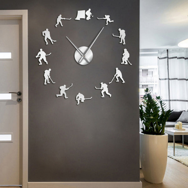 Frameless 3D Mirror Wall Clock
