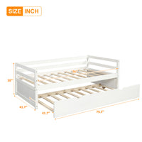 Twin Daybed with Trundle — White