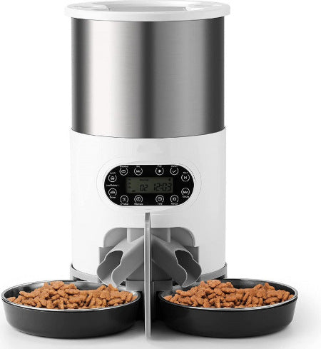 Stainless Steel Double Pet Feeder