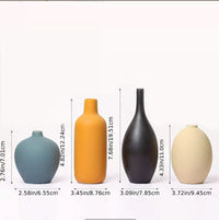 Modern Ceramic Vase Set (3-Piece)