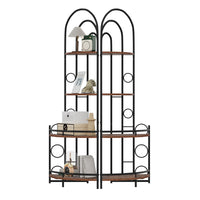 4-Tier Corner Bookshelf & Plant Stand