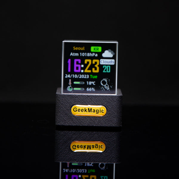 Mini Transparent WiFi Weather Clock