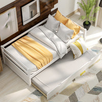 Twin Daybed with Trundle — White