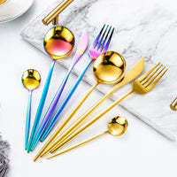 24-Piece Gold Cutlery Set with Gift Box