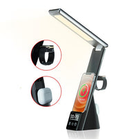 3-in-1 Lamp, Clock & Wireless Charger