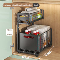 2-Tier Pull-Out Cabinet Organiser