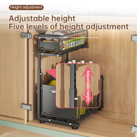 2-Tier Pull-Out Cabinet Organiser