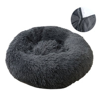 Round Plush Washable Pet Bed
