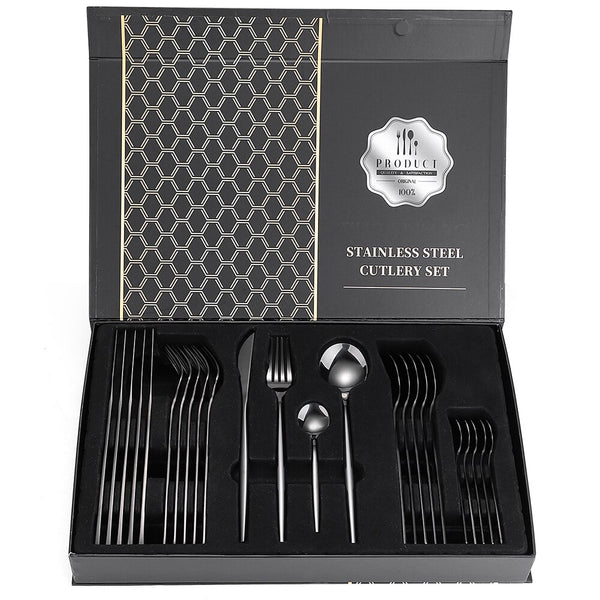 24-Piece Stainless Steel Cutlery Set