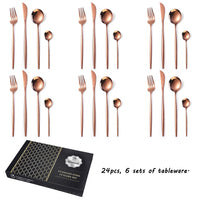 24-Piece Stainless Steel Cutlery Set