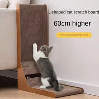 L-Shaped Cat Scratching Board