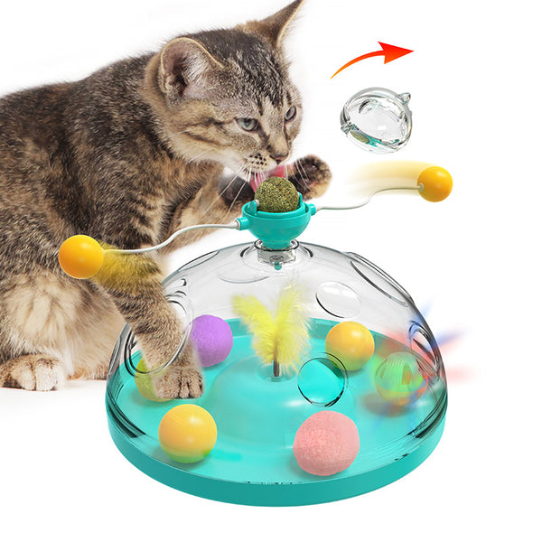 Cat Windmill Turntable Toy