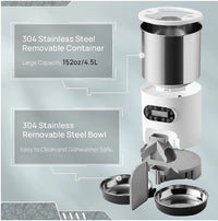 Stainless Steel Double Pet Feeder