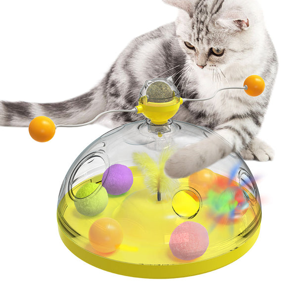 Cat Windmill Turntable Toy
