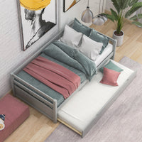 Twin Daybed with Trundle — Grey