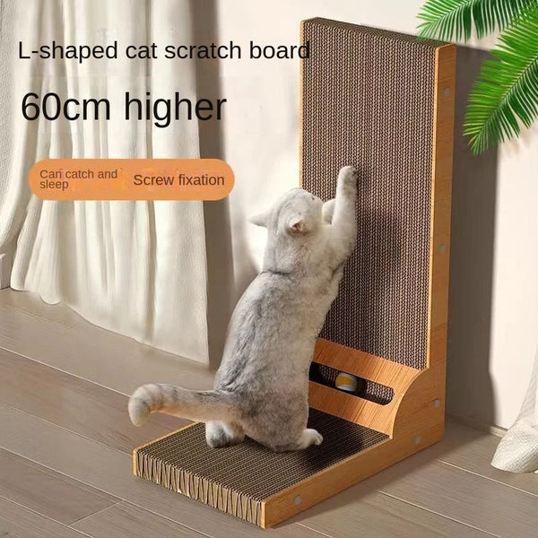 L-Shaped Cat Scratching Board