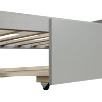 Twin Daybed with Trundle — Grey