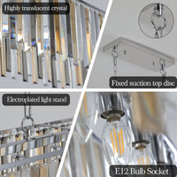 Modern Oval Crystal Chandelier