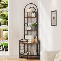 4-Tier Corner Bookshelf & Plant Stand