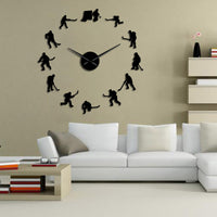 Frameless 3D Mirror Wall Clock